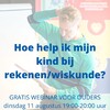 ONLINE MASTERCLASS VOOR OUDERS/OPVOEDERS