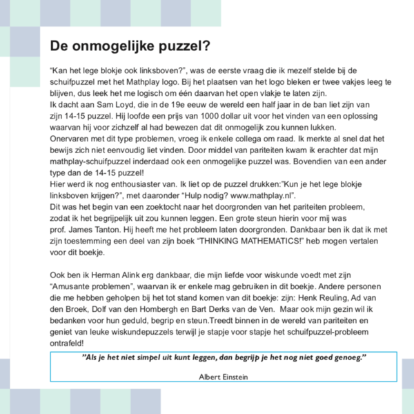 Het mysterie van de schuifpuzzel ontrafeld